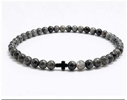 TERCO Shadow Stone Cross Bracelet