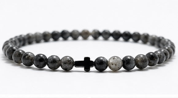 TERCO Shadow Stone Cross Bracelet