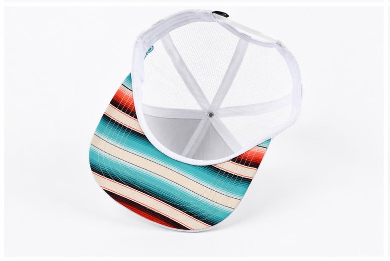 TERCO Wing Trucker Hat — White/Turquoise