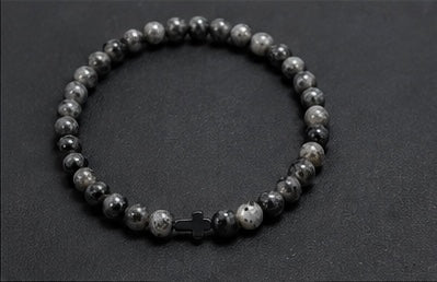 TERCO Shadow Stone Cross Bracelet