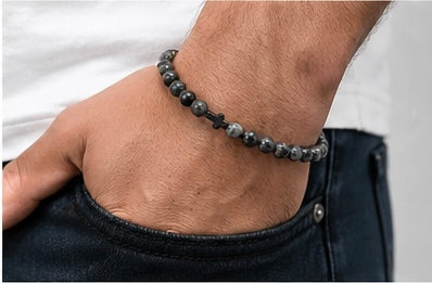 TERCO Shadow Stone Cross Bracelet
