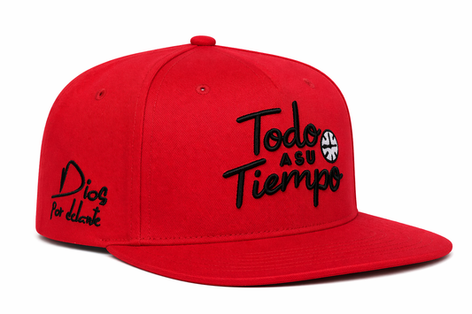 TERCO “Todo a su Tiempo” Snapback – Red/Black Premium Cap (Copy)