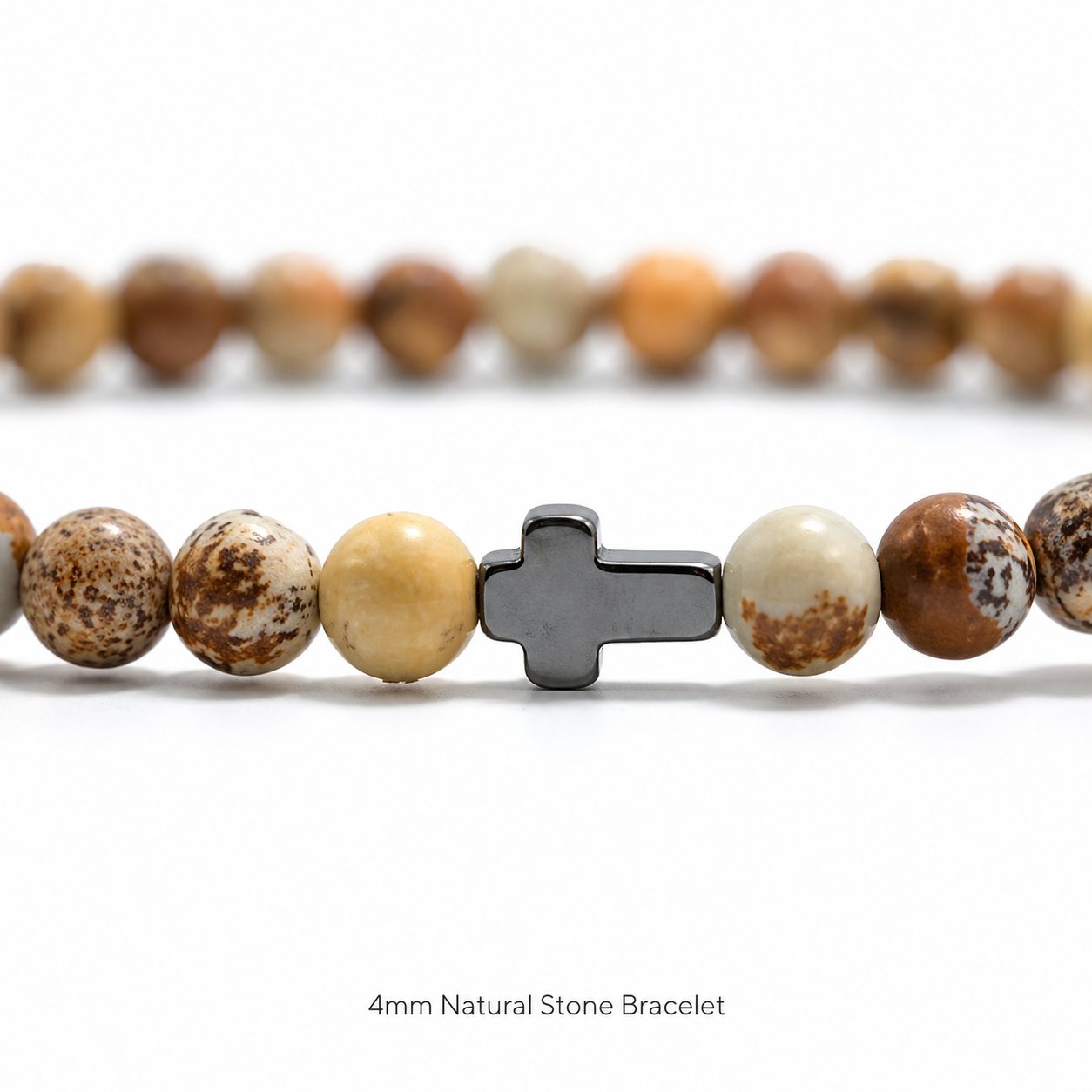 TERCO Earth Stone Cross Bracelet