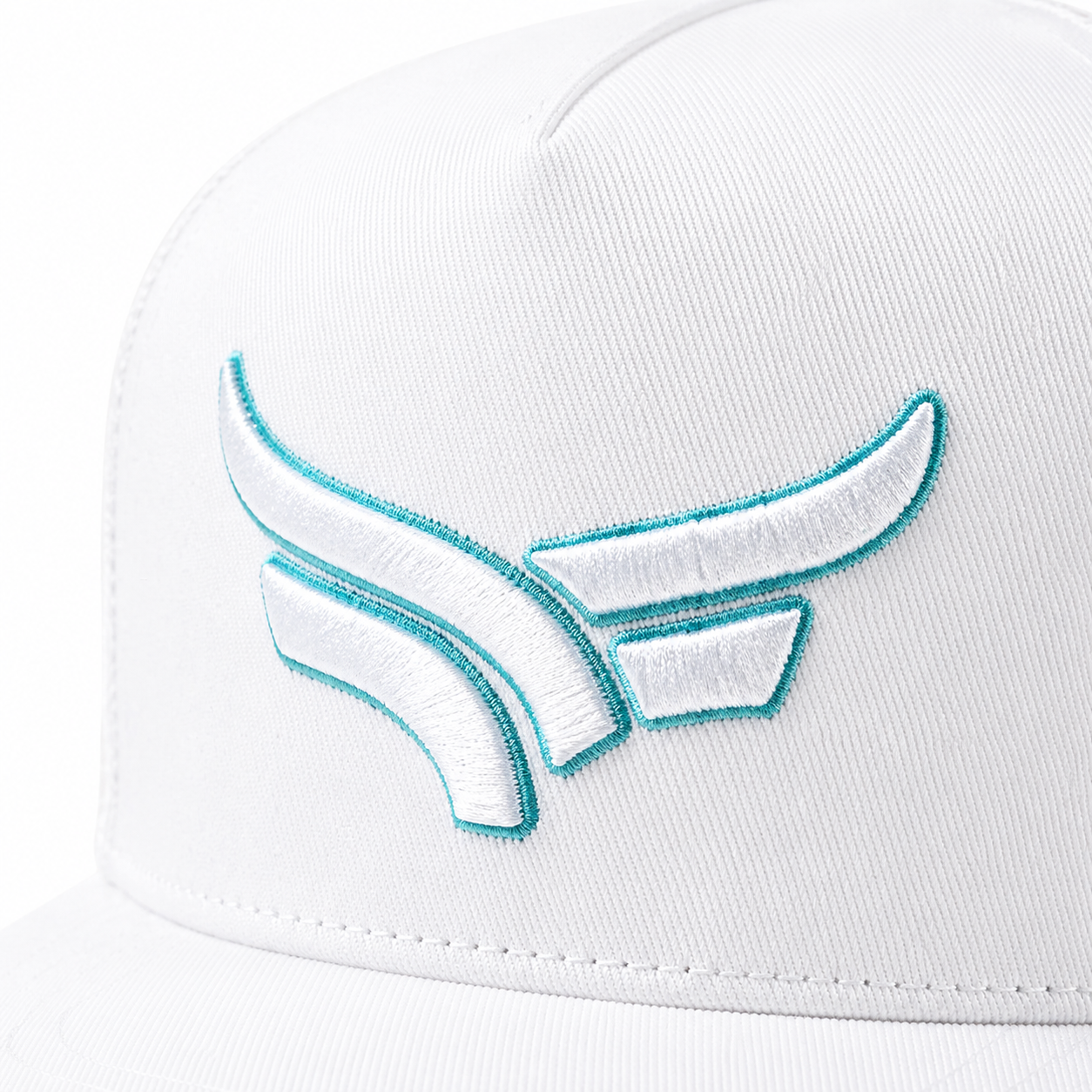 TERCO Wing Trucker Hat — White/Turquoise